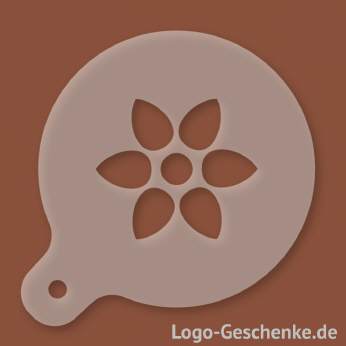 Logo-Geschenk Cappuccino-Schablone aus Kunststoff
