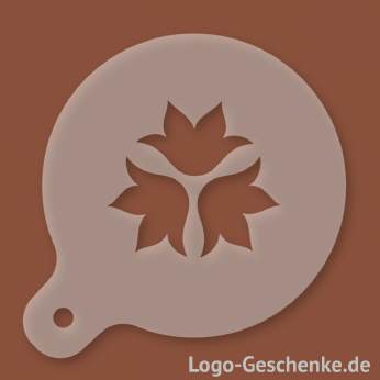 Logo-Geschenk Cappuccino-Schablone aus Kunststoff