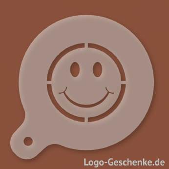 Logo-Geschenk Cappuccino-Schablone aus Kunststoff