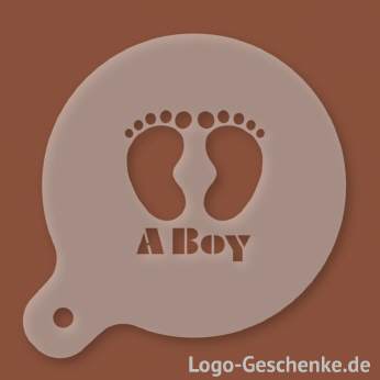 Logo-Geschenk Cappuccino-Schablone aus Kunststoff