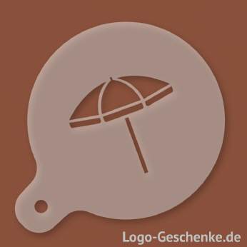 Logo-Geschenk Cappuccino-Schablone aus Kunststoff