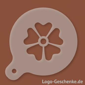 Logo-Geschenk Cappuccino-Schablone aus Kunststoff
