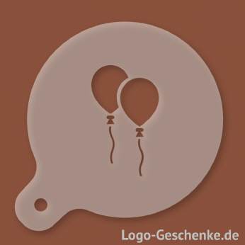 Logo-Geschenk Cappuccino-Schablone aus Kunststoff