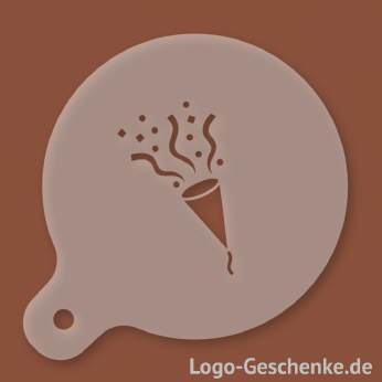 Logo-Geschenk Cappuccino-Schablone aus Kunststoff