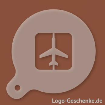 Logo-Geschenk Cappuccino-Schablone aus Kunststoff