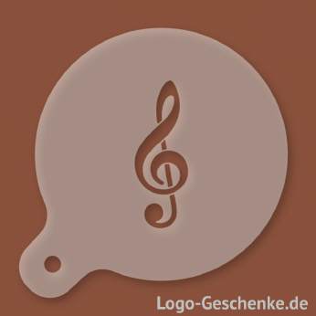Logo-Geschenk Cappuccino-Schablone aus Kunststoff