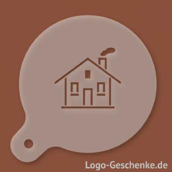 Logo-Geschenk Cappuccino-Schablone aus Kunststoff