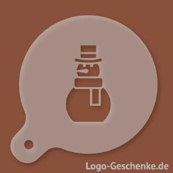 Logo-Geschenk Cappuccino-Schablone aus Kunststoff