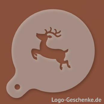 Logo-Geschenk Cappuccino-Schablone aus Kunststoff