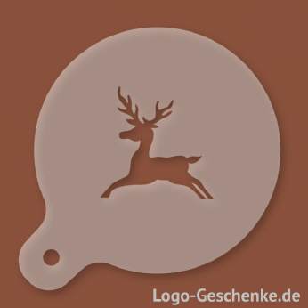 Logo-Geschenk Cappuccino-Schablone aus Kunststoff