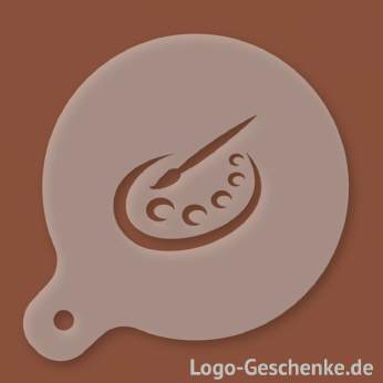 Logo-Geschenk Cappuccino-Schablone aus Kunststoff