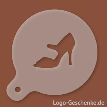 Logo-Geschenk Cappuccino-Schablone aus Kunststoff