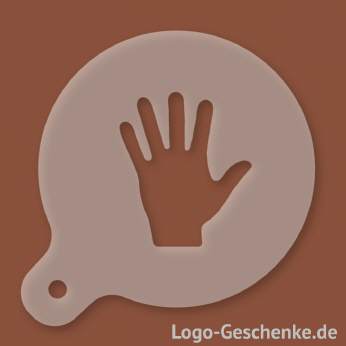 Logo-Geschenk Cappuccino-Schablone aus Kunststoff