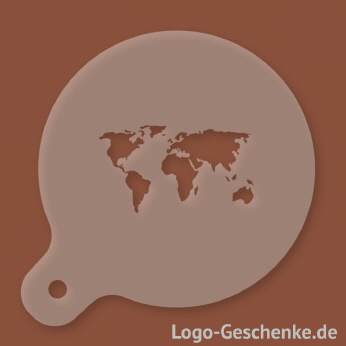 Logo-Geschenk Cappuccino-Schablone aus Kunststoff