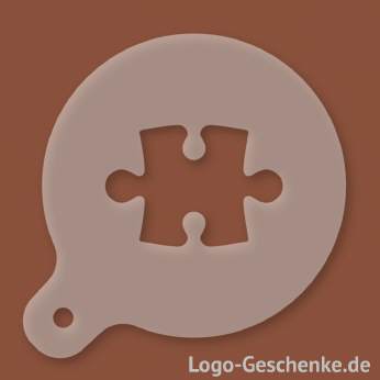 Logo-Geschenk Cappuccino-Schablone aus Kunststoff