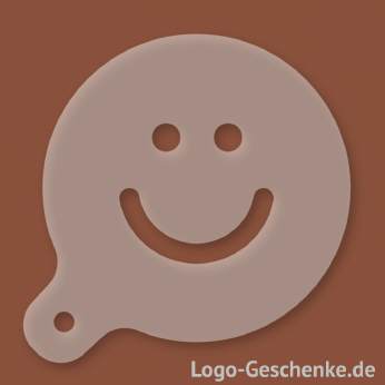 Logo-Geschenk Cappuccino-Schablone aus Kunststoff
