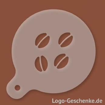 Logo-Geschenk Cappuccino-Schablone aus Kunststoff
