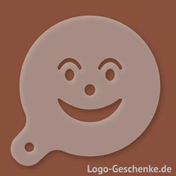 Logo-Geschenk Cappuccino-Schablone aus Kunststoff