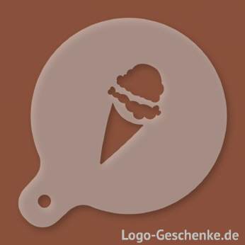 Logo-Geschenk Cappuccino-Schablone aus Kunststoff