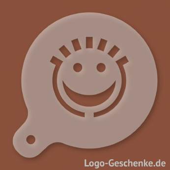 Logo-Geschenk Cappuccino-Schablone aus Kunststoff