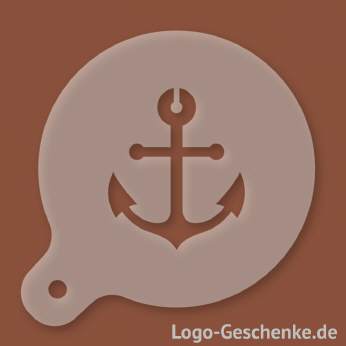 Logo-Geschenk Cappuccino-Schablone aus Kunststoff