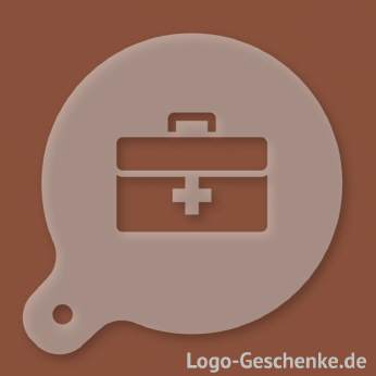 Logo-Geschenk Cappuccino-Schablone aus Kunststoff