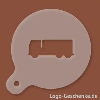 Logo-Geschenk Cappuccino-Schablone aus Kunststoff