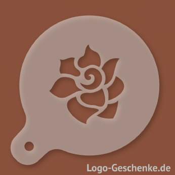 Logo-Geschenk Cappuccino-Schablone aus Kunststoff