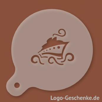 Logo-Geschenk Cappuccino-Schablone aus Kunststoff