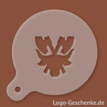 Logo-Geschenk Cappuccino-Schablone aus Kunststoff