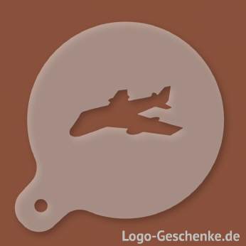 Logo-Geschenk Cappuccino-Schablone aus Kunststoff