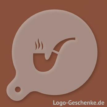 Logo-Geschenk Cappuccino-Schablone aus Kunststoff