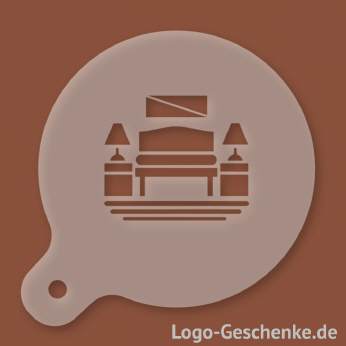 Logo-Geschenk Cappuccino-Schablone aus Kunststoff