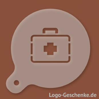Logo-Geschenk Cappuccino-Schablone aus Kunststoff