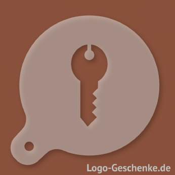 Logo-Geschenk Cappuccino-Schablone aus Kunststoff