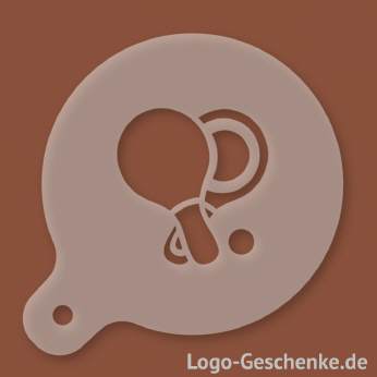 Logo-Geschenk Cappuccino-Schablone aus Kunststoff