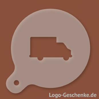 Logo-Geschenk Cappuccino-Schablone aus Kunststoff
