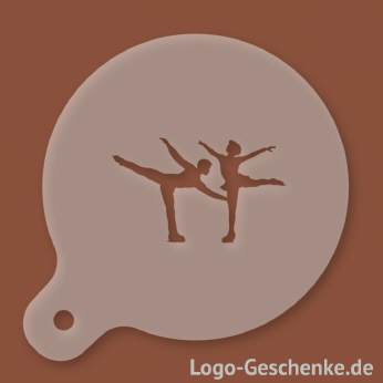 Logo-Geschenk Cappuccino-Schablone aus Kunststoff