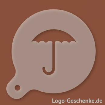 Logo-Geschenk Cappuccino-Schablone aus Kunststoff