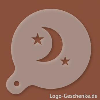 Logo-Geschenk Cappuccino-Schablone aus Kunststoff