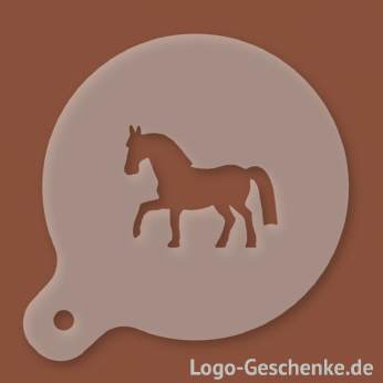 Logo-Geschenk Cappuccino-Schablone aus Kunststoff