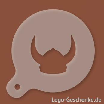 Logo-Geschenk Cappuccino-Schablone aus Kunststoff