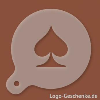 Logo-Geschenk Cappuccino-Schablone aus Kunststoff