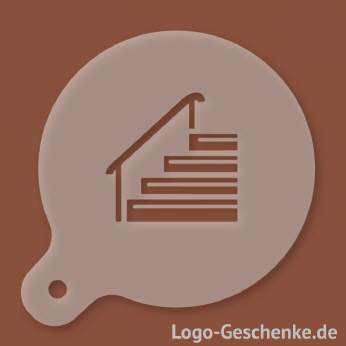 Logo-Geschenk Cappuccino-Schablone aus Kunststoff