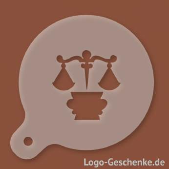 Logo-Geschenk Cappuccino-Schablone aus Kunststoff