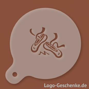 Logo-Geschenk Cappuccino-Schablone aus Kunststoff