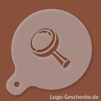 Logo-Geschenk Cappuccino-Schablone aus Kunststoff