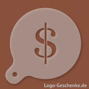 Logo-Geschenk Cappuccino-Schablone aus Kunststoff