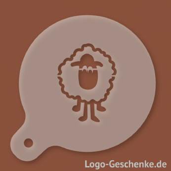 Logo-Geschenk Cappuccino-Schablone aus Kunststoff
