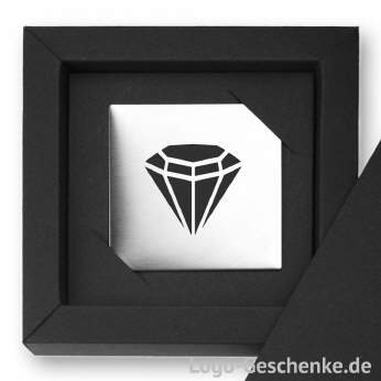 Logo-Geschenk Magnet aus Edelstahl